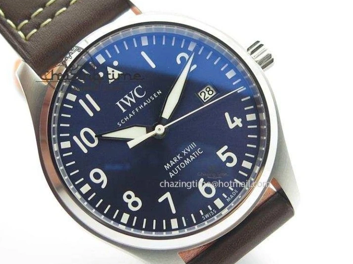 MIROTIME 0403 Mark XVIII Le Petit Prince IW327004 SS Mk Maker Best Edition Blue Dial On Brown Leather Strap A TimelessDesign 7296